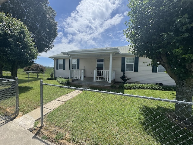 325 Lafayette Ct, Moss, TN 38575 - view of front of home featuring a porch and metal roof