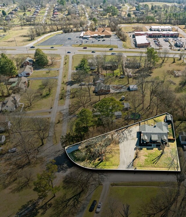 117 Park Cir, Columbia, TN 38401 - aerial view of property's location with property parcel outlined