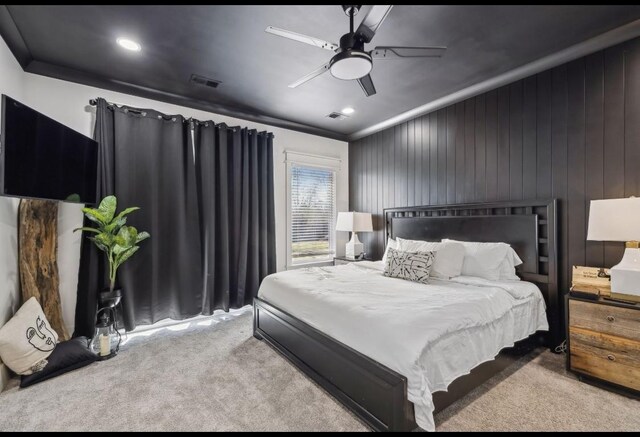 117 Park Cir, Columbia, TN 38401 - carpeted bedroom featuring ceiling fan and recessed lighting
