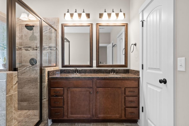 258 Bellshire Dr, Clarksville, TN 37043 - full bathroom with a shower stall and double vanity