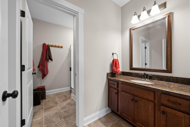 258 Bellshire Dr, Clarksville, TN 37043 - bathroom featuring vanity and baseboards