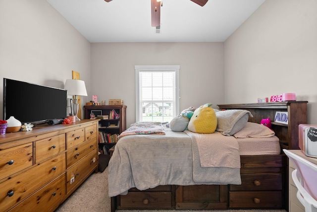 258 Bellshire Dr, Clarksville, TN 37043 - bedroom with light colored carpet and a ceiling fan