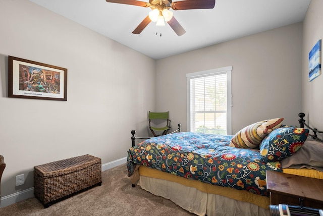258 Bellshire Dr, Clarksville, TN 37043 - carpeted bedroom featuring baseboards and a ceiling fan