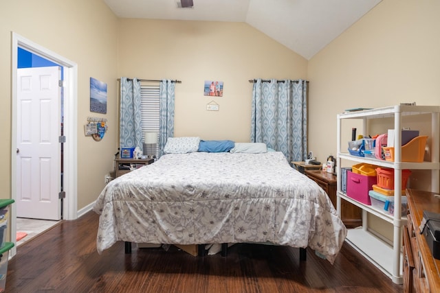 214 Cobblestone Lndg, Mount Juliet, TN 37122 - bedroom with wood finished floors and vaulted ceiling