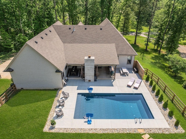 1092 Meeks Cemetery Rd, Burns, TN 37029 - view of pool with a patio area and outdoor lounge area