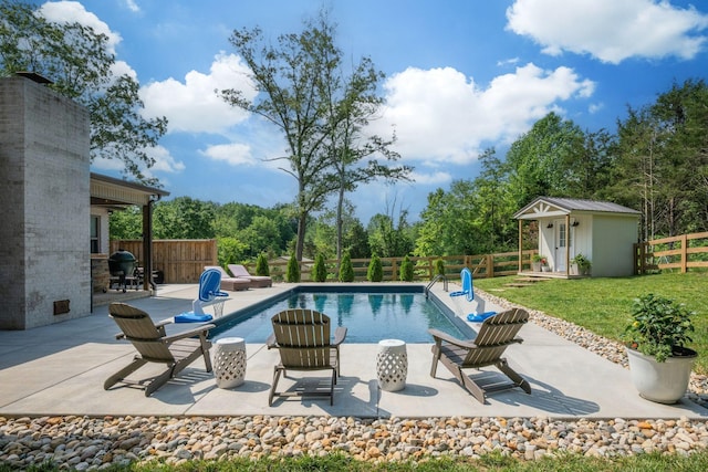 1092 Meeks Cemetery Rd, Burns, TN 37029 - view of pool featuring an outbuilding and a patio