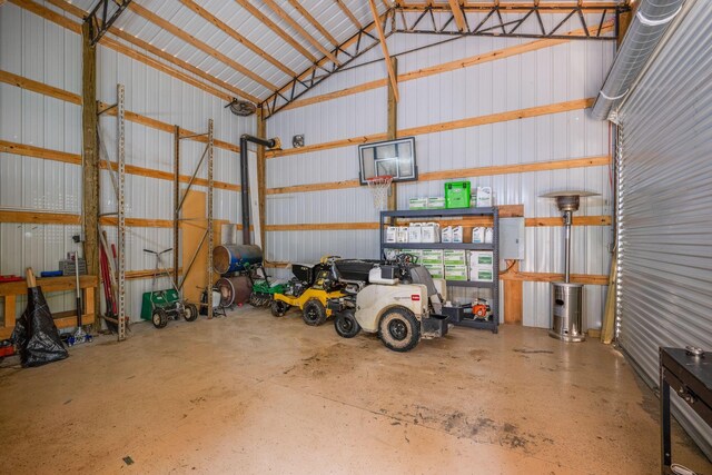 1092 Meeks Cemetery Rd, Burns, TN 37029 - garage featuring metal wall