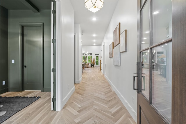 1438 Janie Ave, Nashville, TN 37216 - hall featuring baseboards and recessed lighting