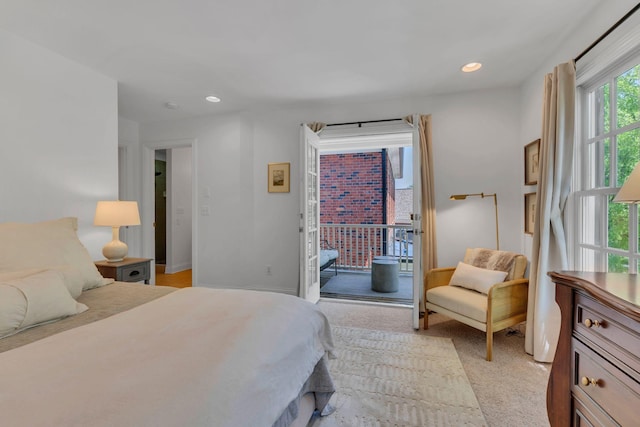 118 Jasper Ave, Franklin, TN 37064 - bedroom featuring access to outside and recessed lighting