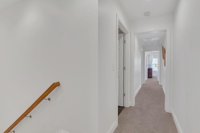 118 Jasper Ave, Franklin, TN 37064 - corridor featuring attic access, light carpet, and baseboards