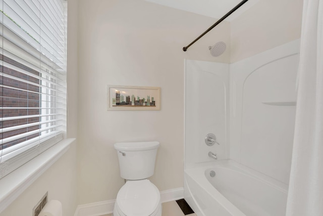 118 Jasper Ave, Franklin, TN 37064 - full bath with toilet, shower / bath combo with shower curtain, and baseboards