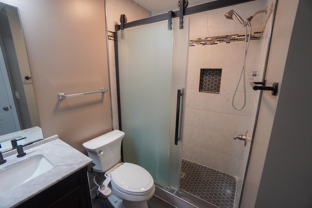 1009 Monticello Pl, Gallatin, TN 37066 - full bathroom with vanity, a stall shower, and toilet