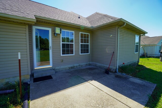 1009 Monticello Pl, Gallatin, TN 37066 - rear view of property with a patio area, entry steps, and roof with shingles