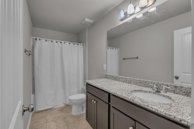 1010 Keeneland Dr, Spring Hill, TN 37174 - bathroom with vanity, tile patterned flooring, and toilet
