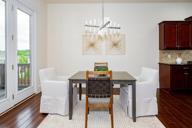 1820 Lanceford Ct, Franklin, TN 37067 - dining space with wood finished floors and a chandelier