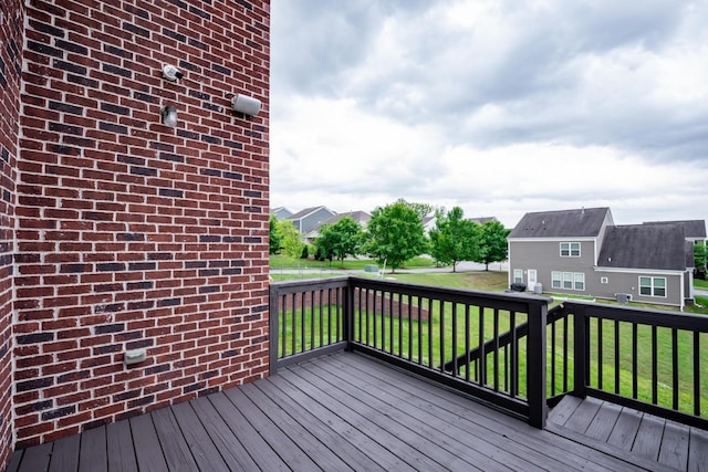 1820 Lanceford Ct, Franklin, TN 37067 - wooden deck featuring a lawn and a residential view