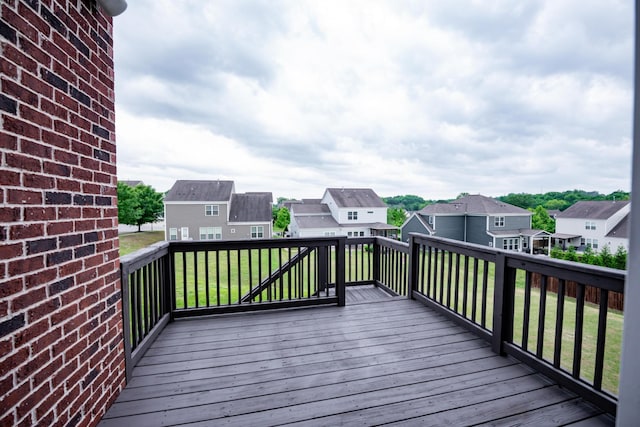 1820 Lanceford Ct, Franklin, TN 37067 - wooden deck with a residential view and a lawn