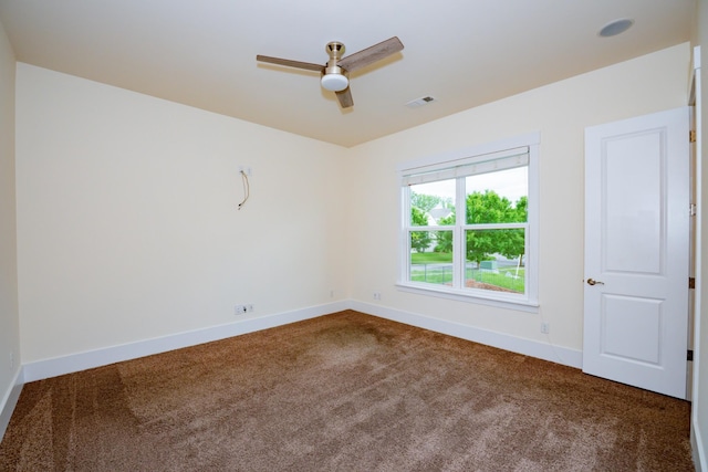 1820 Lanceford Ct, Franklin, TN 37067 - carpeted spare room featuring baseboards and ceiling fan