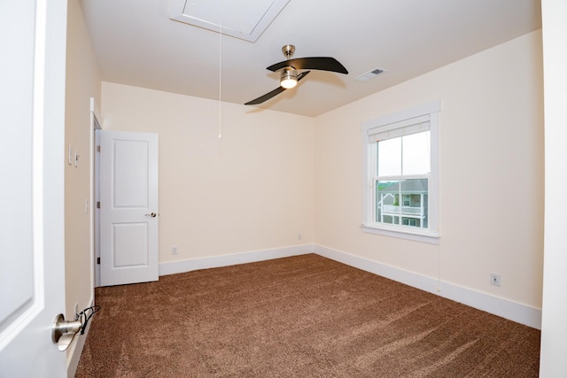 1820 Lanceford Ct, Franklin, TN 37067 - empty room with attic access, carpet, and baseboards