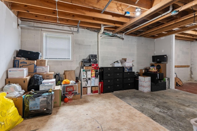 862 College St, Portland, TN 37148 - below grade area featuring concrete block wall
