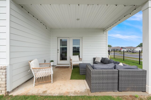 2405 Quinn Dr, White House, TN 37188 - view of patio with an outdoor living space