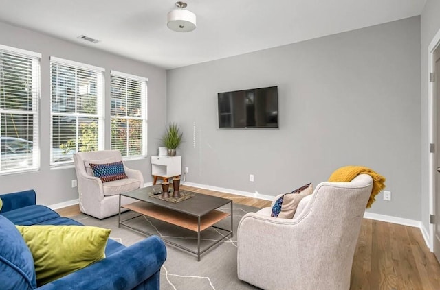 2120 Herman St Unit 9, Nashville, TN 37208 - living room featuring wood finished floors and baseboards