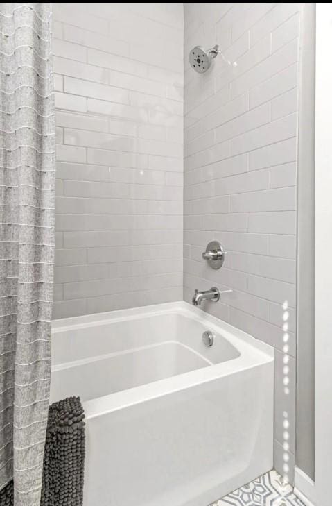 2120 Herman St Unit 7, Nashville, TN 37208 - full bathroom with shower / bath combo and tile patterned flooring