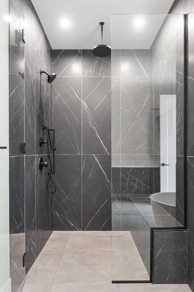 321 31st Ave N Unit B8 A, Nashville, TN 37203 - bathroom with a marble finish shower