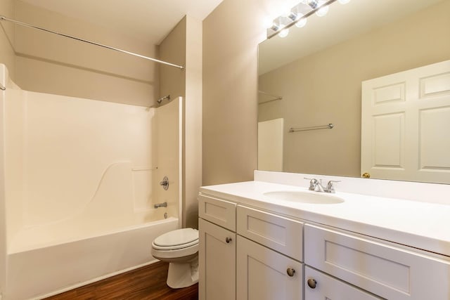 4316 Summercrest Blvd Unit 512, Antioch, TN 37013 - full bath with toilet, vanity, bathing tub / shower combination, and wood finished floors