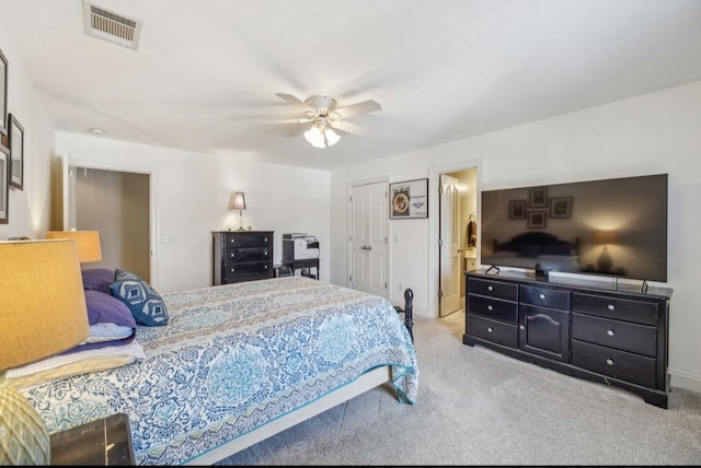5122 Stonewood Dr, Smyrna, TN 37167 - carpeted bedroom with a ceiling fan and ensuite bath