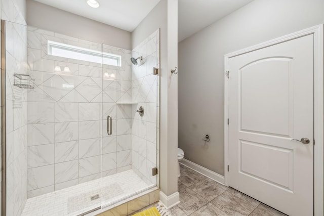 1420 Whispering Oaks Dr, Lebanon, TN 37090 - full bathroom with toilet, a shower stall, and baseboards
