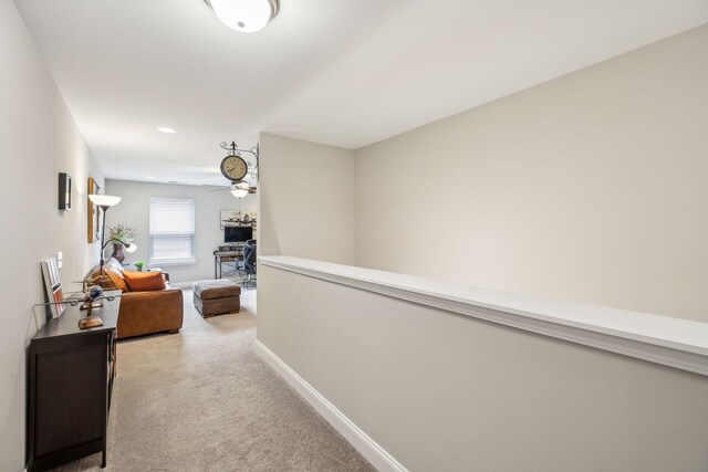 1420 Whispering Oaks Dr, Lebanon, TN 37090 - corridor featuring light carpet and baseboards