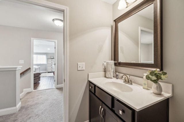 1420 Whispering Oaks Dr, Lebanon, TN 37090 - bathroom with vanity and baseboards