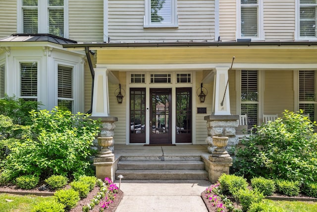 1051 W Main St, Franklin, TN 37064 - doorway to property featuring a porch