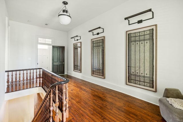 1051 W Main St, Franklin, TN 37064 - hall featuring an upstairs landing, wood finished floors, and baseboards