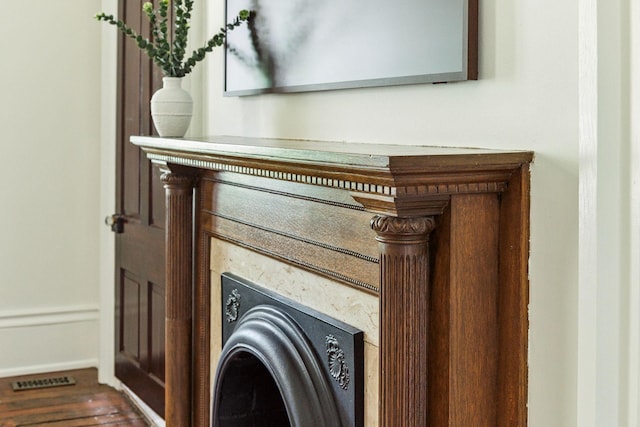 1051 W Main St, Franklin, TN 37064 - detailed view of wood finished floors and baseboards