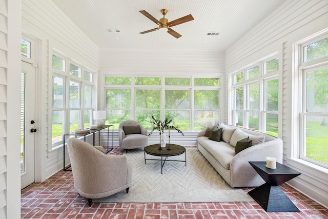 1051 W Main St, Franklin, TN 37064 - sunroom / solarium with brick floors
