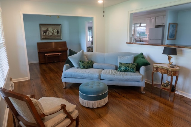 4011 Sheddan Dr, Columbia, TN 38401 - living room featuring wood finished floors and baseboards