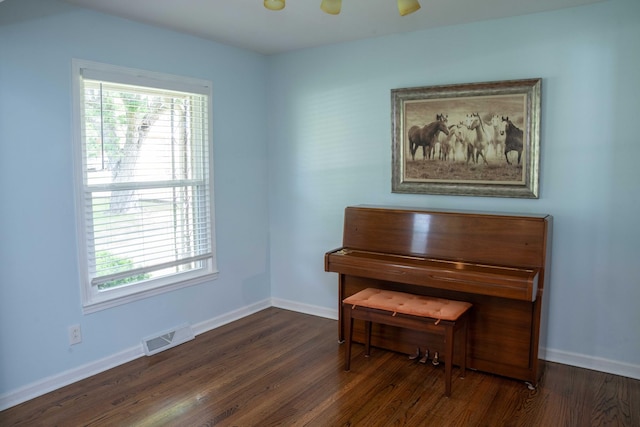 4011 Sheddan Dr, Columbia, TN 38401 - living area with dark wood finished floors and baseboards