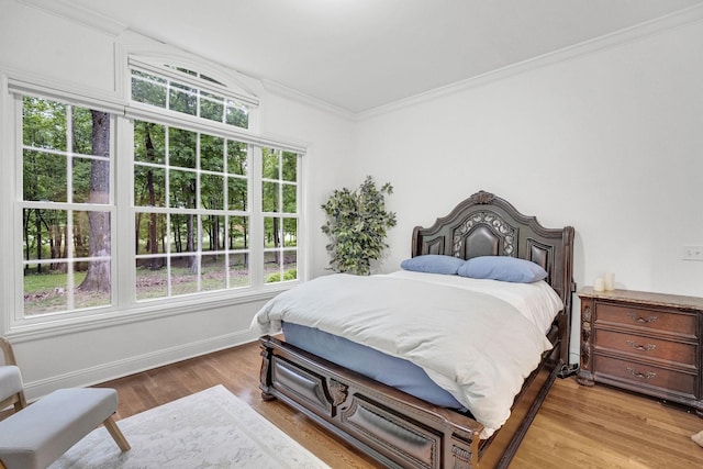 6948 Whispering Oaks Dr, Springfield, TN 37172 - bedroom featuring crown molding, light wood-style flooring, and baseboards