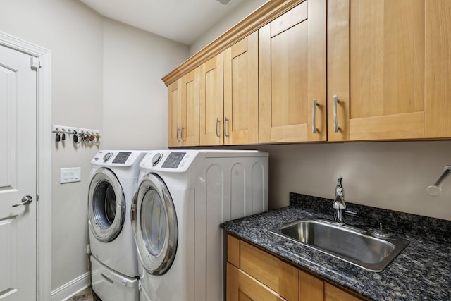 1313 Ridge Rd, Dickson, TN 37055 - laundry room with washing machine and clothes dryer and cabinet space