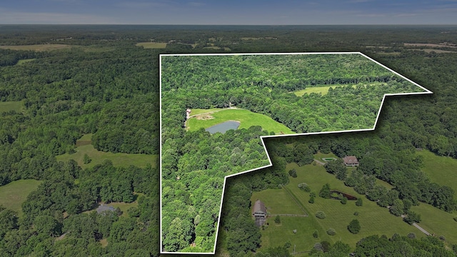 1313 Ridge Rd, Dickson, TN 37055 - view of property location with a forest and property boundaries highlighted