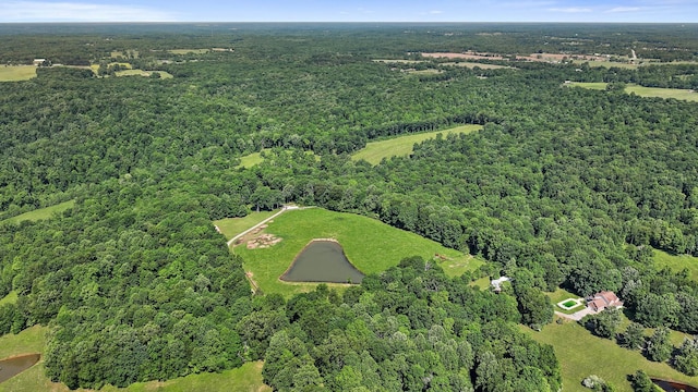 1313 Ridge Rd, Dickson, TN 37055 - aerial view of property and surrounding area with a heavily wooded area