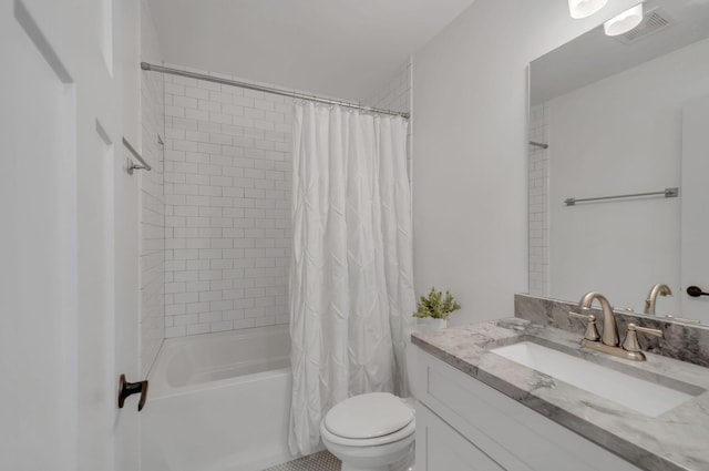 801 Lancaster Way, Nashville, TN 37212 - bathroom with toilet, shower / bath combo with shower curtain, and vanity