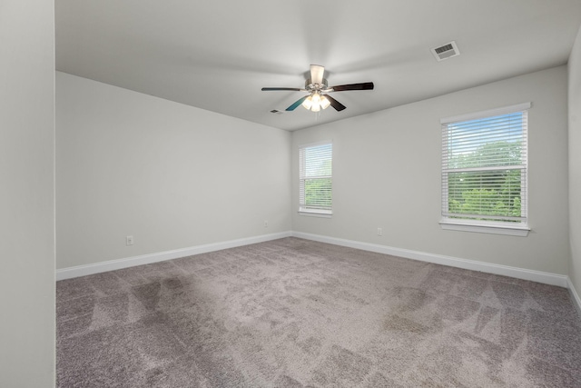 818 Arrington Way, Columbia, TN 38401 - carpeted spare room with plenty of natural light, baseboards, and a ceiling fan