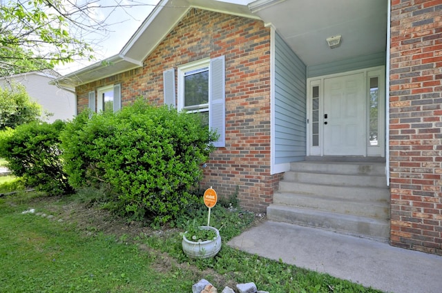 441 Bluff Dr, Clarksville, TN 37043 - doorway to property with brick siding