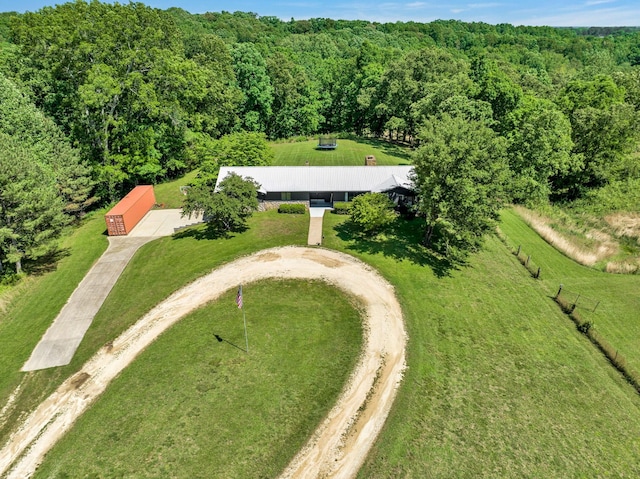 2993 Hobbitshire Dr, Centerville, TN 37033 - view from above of property with a forest
