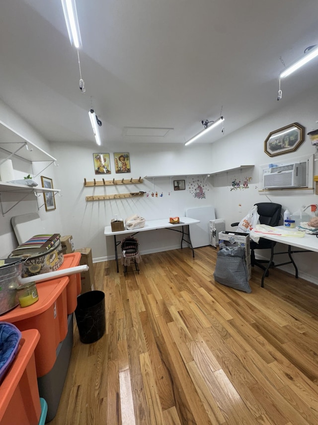 4409 Carter Dr, Nunnelly, TN 37137 - office area with wood finished floors