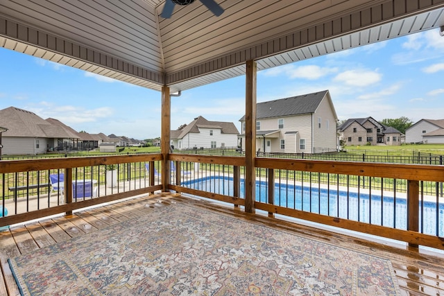 1103 Chagford Dr, Clarksville, TN 37043 - fenced backyard with a residential view and a deck