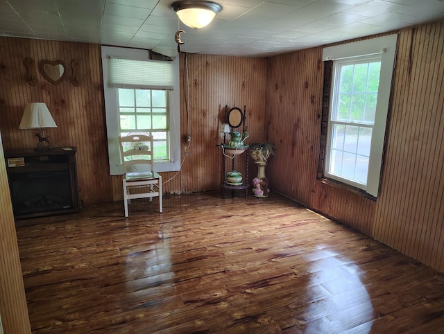 1004 Haydenburg Rd, Whitleyville, TN 38588 - spare room featuring wood finished floors and wood walls